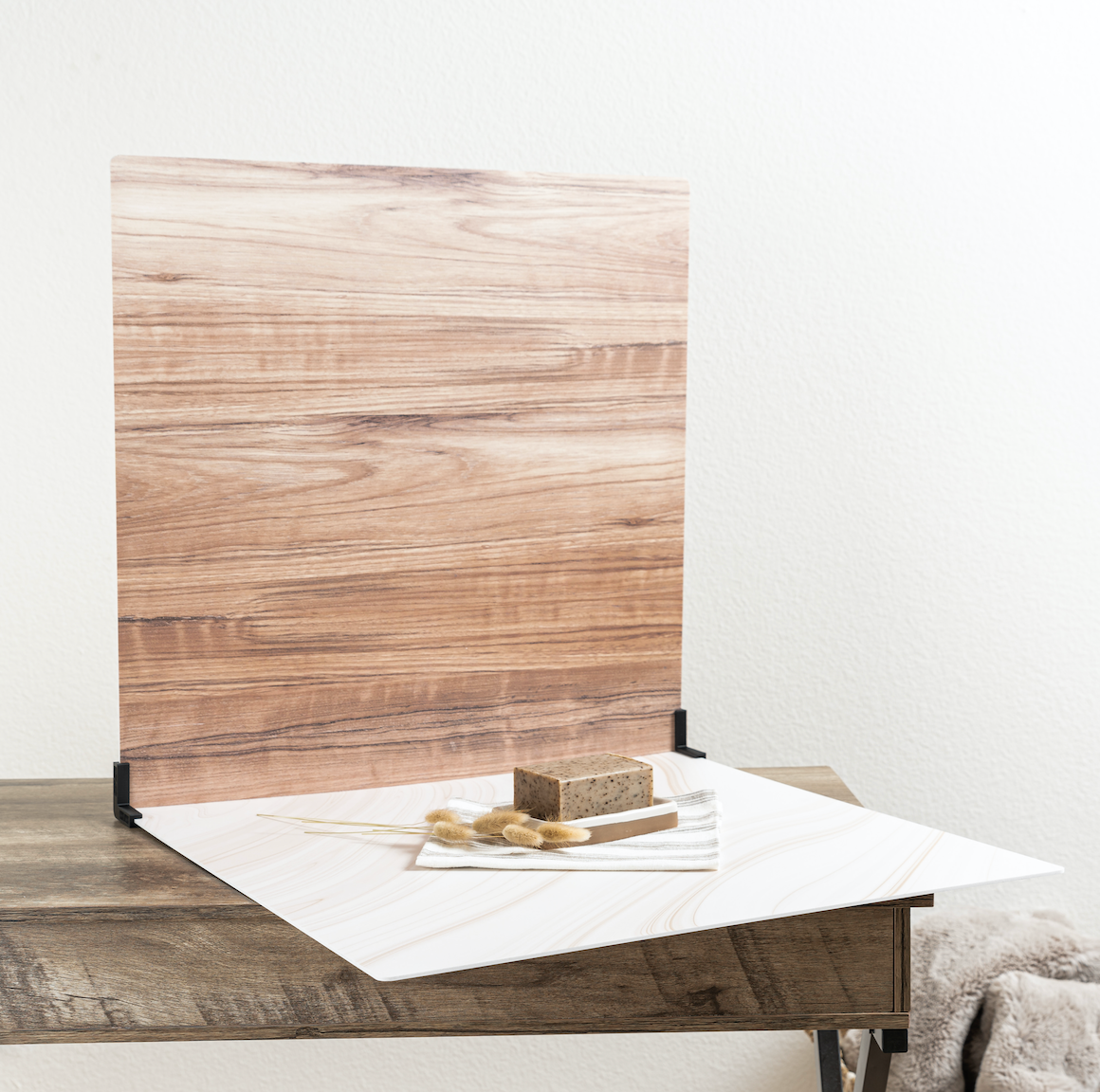 Teak board backdrop replica. Board Backdrop and Vinyl Backdrop for Food and Product Photography.